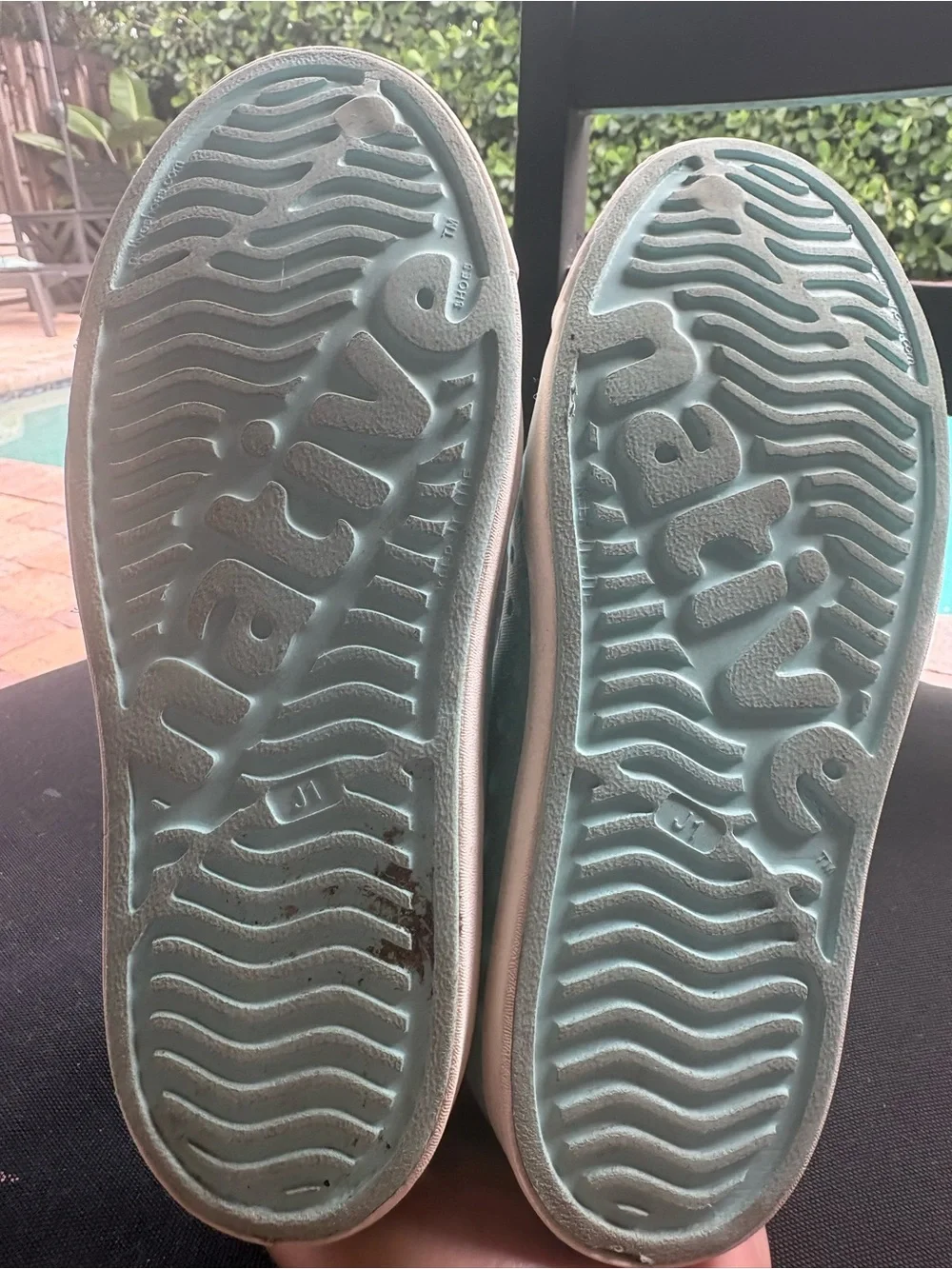 Native Kids Aqua Perforated Slip-On Water Shoes in Mint